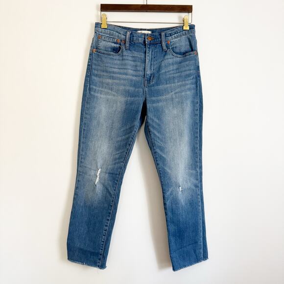 MADEWELL The High Rise Slim Crop Boyjean Jeans 27 K7538 - Picture 4 of 13